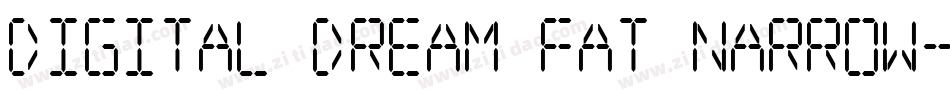 Digital dream Fat Narrow字体转换